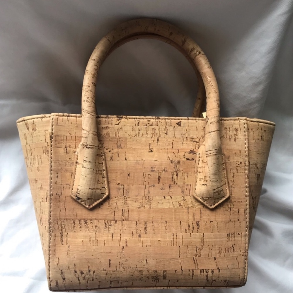 Dagne Dover Natural Cork Tote in Light Tan